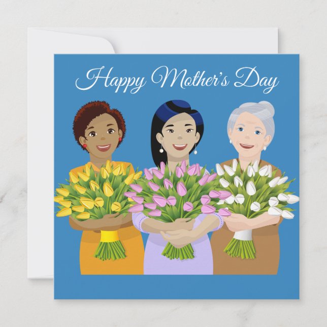 Cartão Feliz Dia das Mães (Frente)