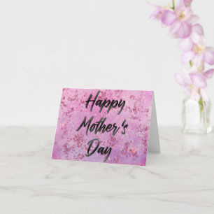 Cartão Feliz Dia das Mães Aquarela