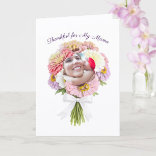 Cartão Feliz Dia das Mães Buquê de Flores da Fé Foto