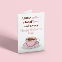 Feliz Dia das Mães Café Cor-de-Rosa Cumprimentos
