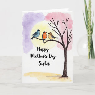 Cartão Feliz Dia das Mães Carta Irmã