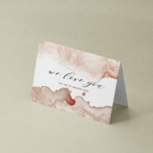 cartão feliz dia das mães com lavagem de aquarela