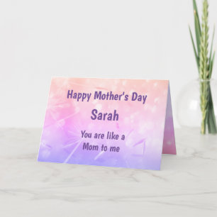 Cartão Feliz Dia das Mães Como uma Mãe