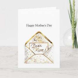 Cartão Feliz Dia das Mães Flor de Ouro
