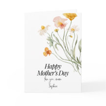 Feliz Dia das Mães Floral Elegante Personalizado