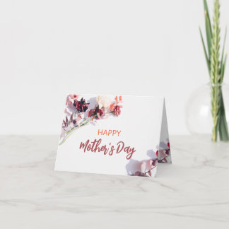 Cartão Feliz Dia das Mães | Flores Marron