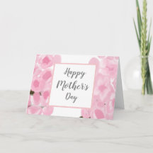 Feliz Dia das Mães Flores Rosa
