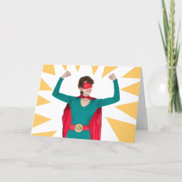 Cartão Feliz Dia das Mães Humor de Super-Herói 
