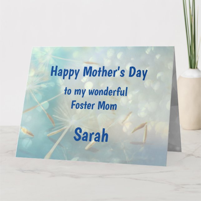 Cartão Feliz Dia das Mães Mãe Adotiva (Frente)