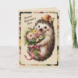 Cartão Feliz Dia das Mães Ourico fofo