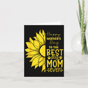 Cartão Feliz dia das mães para a mãe de cachorro sempre g