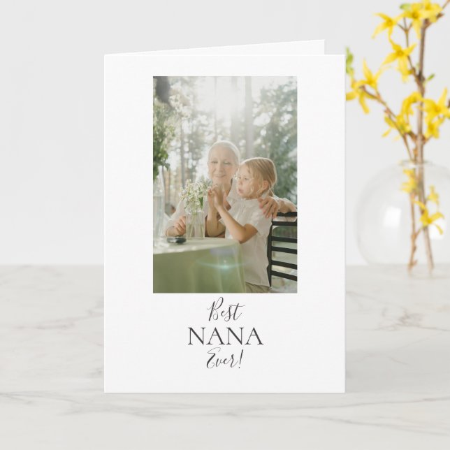 Cartão Feliz Dia das Mães para a Melhor Avó do Mundo! Car (Flor Amarela)