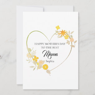 Cartão Feliz Dia das Mães para a Melhor Mamãe