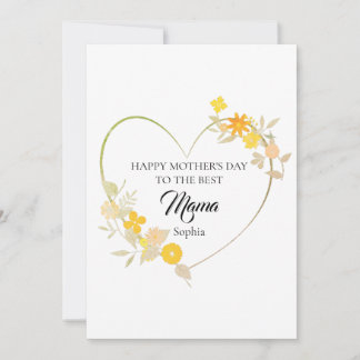 Cartão Feliz Dia das Mães para a Melhor Mamãe