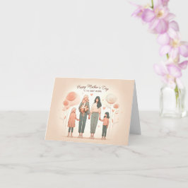 Cartão Feliz Dia das Mães para as Melhores Mães