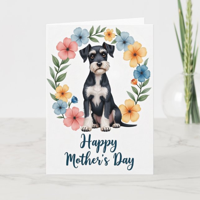 Cartão Feliz Dia das Mães para Mãe de Cachorro (Frente)