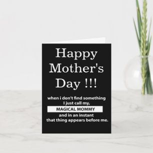 Cartão Feliz Dia das Mães Saudação Mágica Mamãe