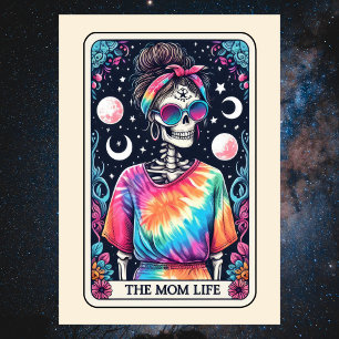 Cartão Feliz Dia das Mães Skeleton Mom Life Tarot