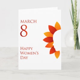 Cartão Feliz Dia das Mulheres Marcha 8