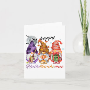 Cartão Feliz Dia de Ação de Graças de Feliz Hallothanksma