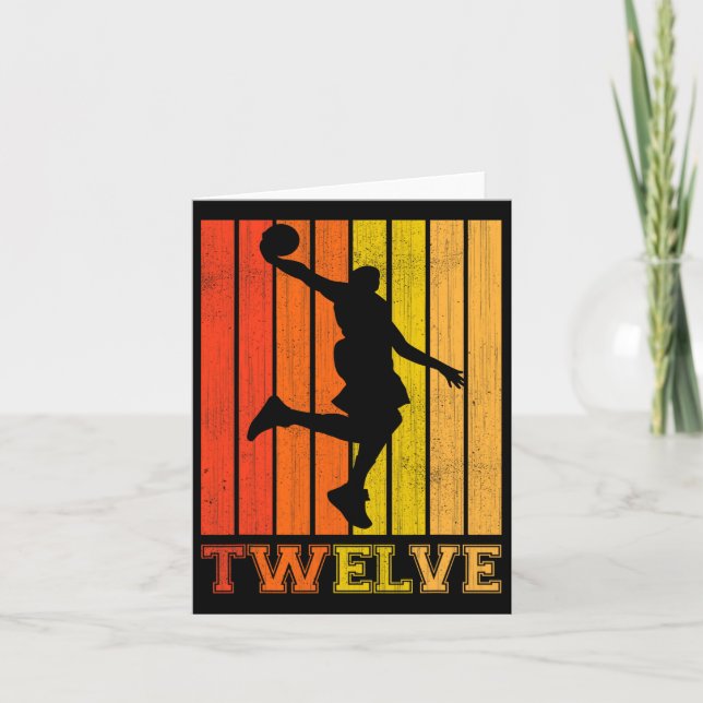 Cartão Feliz Dia De Aniversário De 12 Para Rapazes Bysket (Frente)