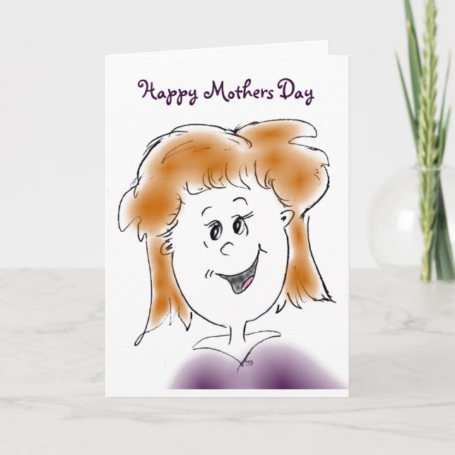 Cartão Feliz dia de as mães (Frente)
