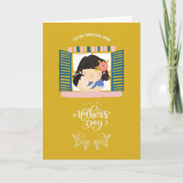 Cartão Feliz dia de as mães