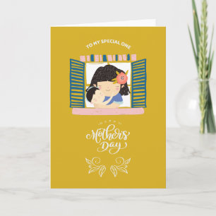 Cartão Feliz dia de as mães