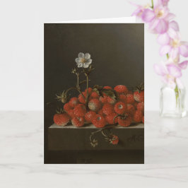 Cartão Feliz Dia de as mães Ainda a vida w. Morangos selv