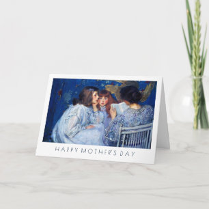 Cartão Feliz Dia de as mães. Belas Artes