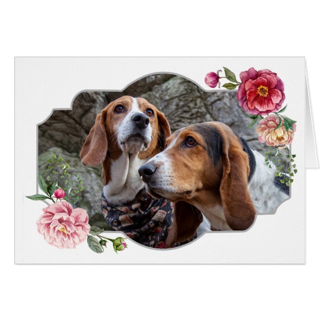 Cartão Feliz Dia de as mães, Cães (Frente Horizontal)