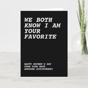 Cartão Feliz dia de as mães Da Sua Criança Incrível