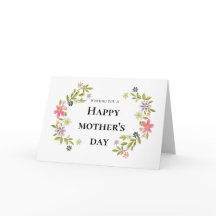 Feliz Dia de as mães de Flores Coloridas Saudações