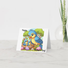 Cartão Feliz dia de as mães dos Hatchlings