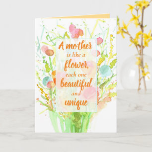 Cartão Feliz Dia de as mães Encorajando Palavras Positiv