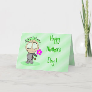 Cartão Feliz Dia de as mães Lil Ralphie