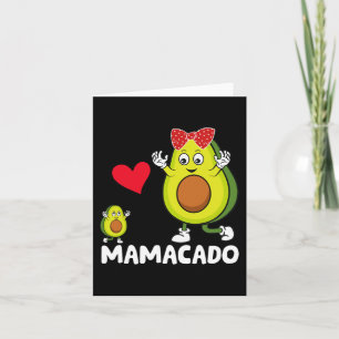 Cartão Feliz dia de as mães Mamãe Melhor Mãe Avocado Mama