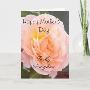 Cartão Feliz Dia de as mães para minha filha