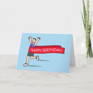 Cartão Feliz dia de BIrthday para Humor de Cartoon do Hom