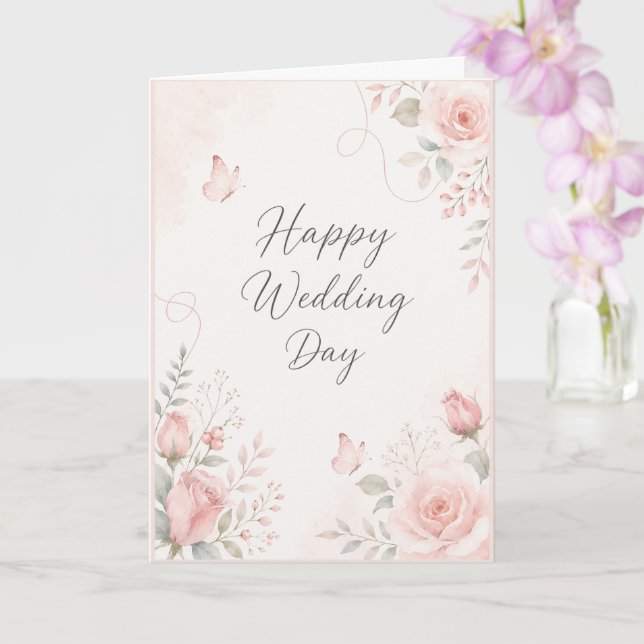 Cartão Feliz Dia de Casamento! (Orquídea)