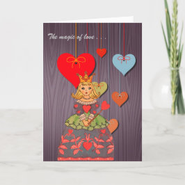 Cartão Feliz dia de os namorados A Magia do Amor