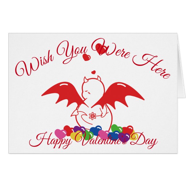 Cartão Feliz dia de os namorados DBY (Frente horizontal)