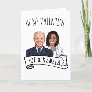 Cartão Feliz dia de os namorados de Joe e Kamala
