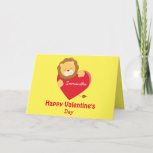 Cartão Feliz dia de os namorados Meu Leão Filha