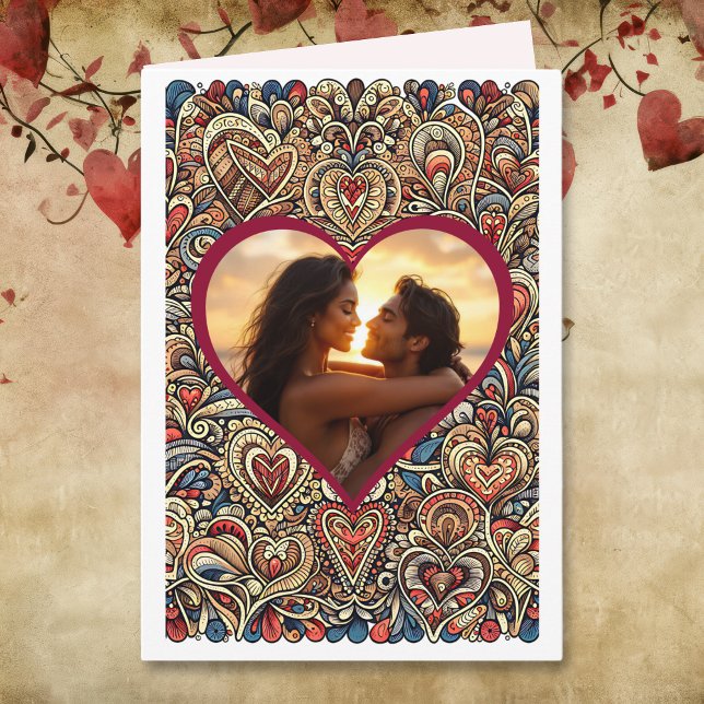 Cartão Feliz dia de os namorados Steampunk Personalizado (Criador carregado)