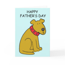 Feliz Dia de os pais Cartoon Dog