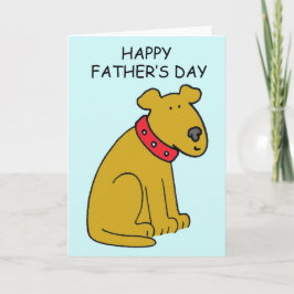Cartão Feliz Dia de os pais Cartoon Dog
