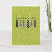 FELIZ DIA DE OS PAIS Colar Verde Diversão Denim