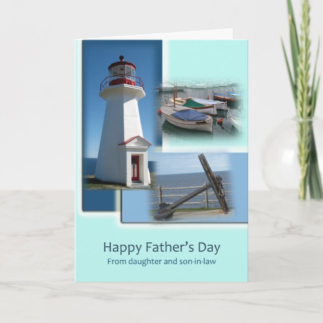 Cartão Feliz Dia de os pais - Da Filha e da Cunhada (Frente)