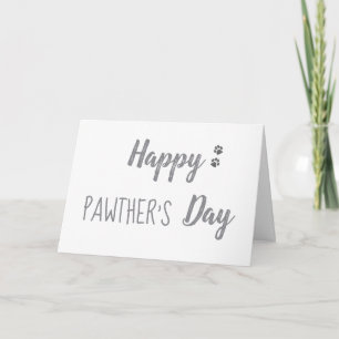 Cartão Feliz Dia de os pais de Pawthers Day